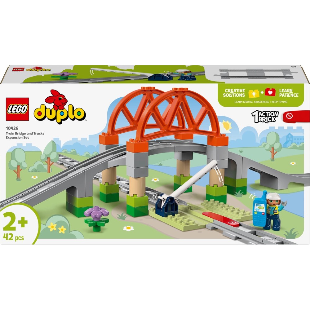 DUPLO 10426 Eisenbahnbrücke und Schienen