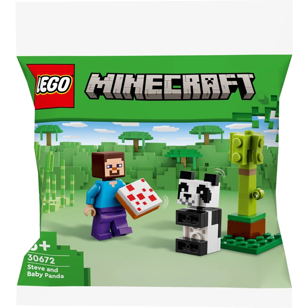 LEGO 30672 Steve mit Baby-Panda