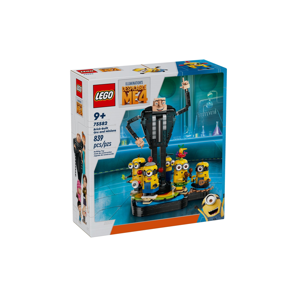 Brick-Built Gru and Minions 75582
