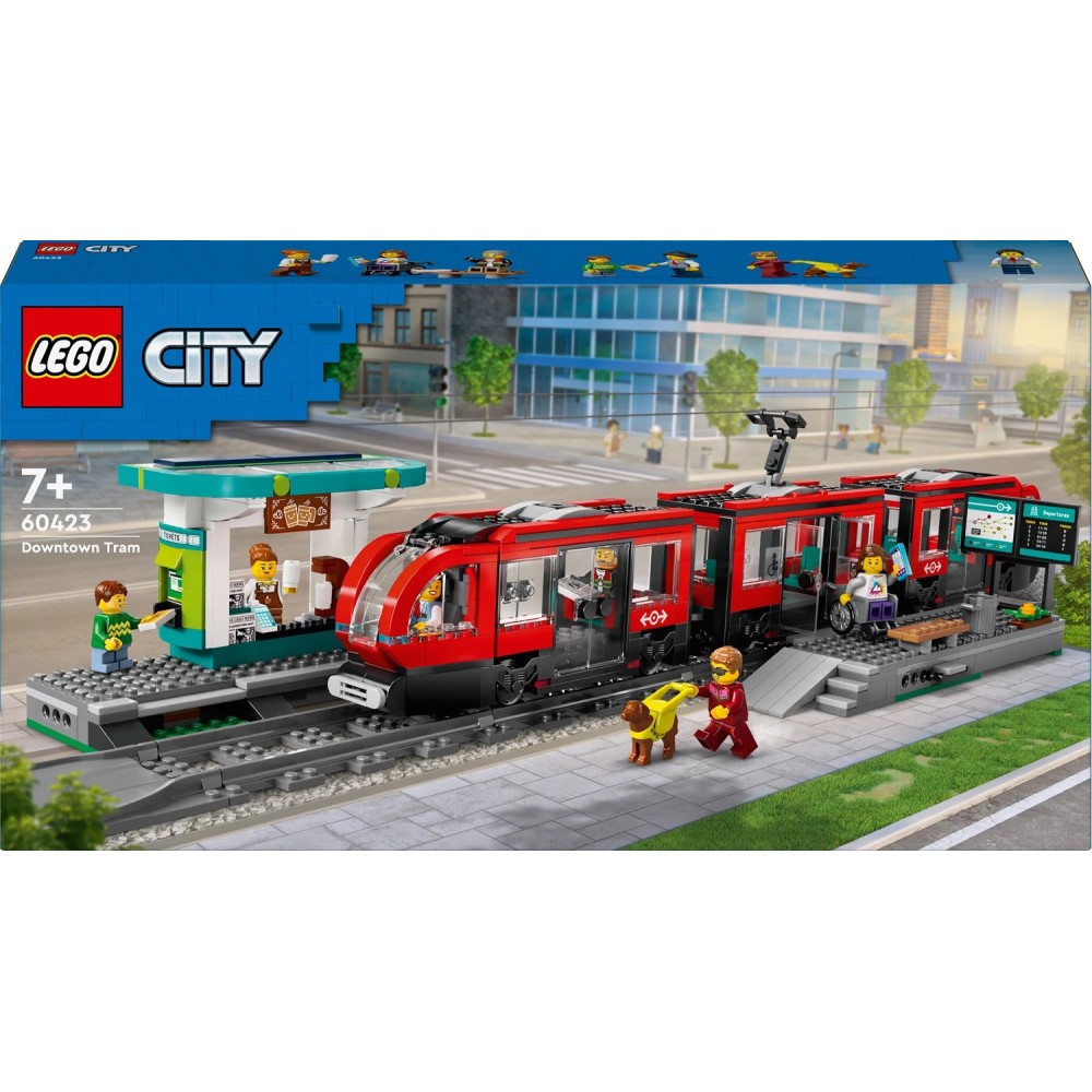 LEGO 60423 Strassenbahn mit Haltestelle