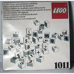 Number/Symbol Blocks (Number bricks and symbols for wall board) 1011